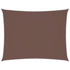 Parasole a Vela Oxford Rettangolare 5x7 m Marrone
