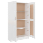 Libreria Bianca 82,5x30,5x150 cm in Legno Multistrato