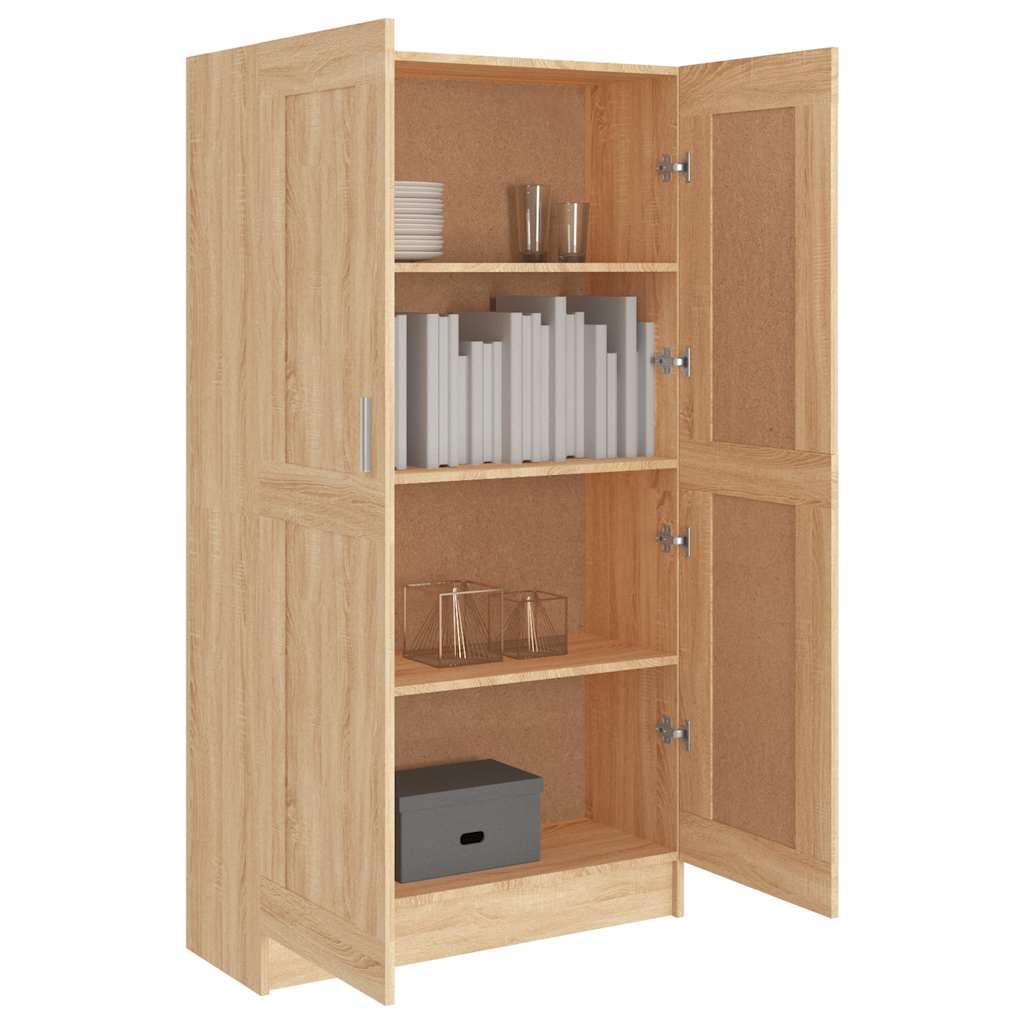 Libreria Rovere Sonoma 82,5x30,5x150 cm in Legno Multistrato