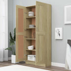 Libreria Rovere Sonoma 82,5x30,5x185,5 cm in Legno Multistrato