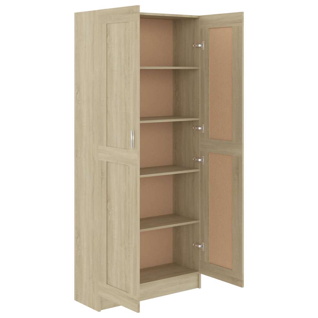 Libreria Rovere Sonoma 82,5x30,5x185,5 cm in Legno Multistrato