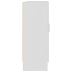Armadietto con Vetrina Bianco 82,5x30,5x80 cm Legno Multistrato