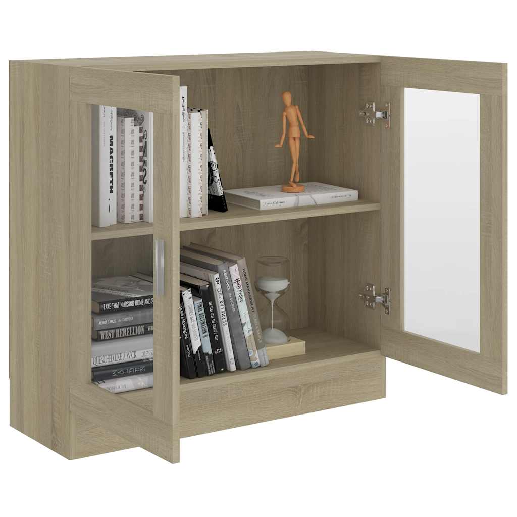 Vetrina Rovere Sonoma 82,5x30,5x80 cm in Legno Multistrato
