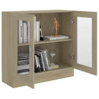 Vetrina Rovere Sonoma 82,5x30,5x80 cm in Legno Multistrato