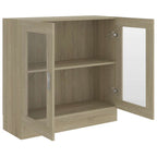 Vetrina Rovere Sonoma 82,5x30,5x80 cm in Legno Multistrato