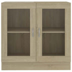 Vetrina Rovere Sonoma 82,5x30,5x80 cm in Legno Multistrato