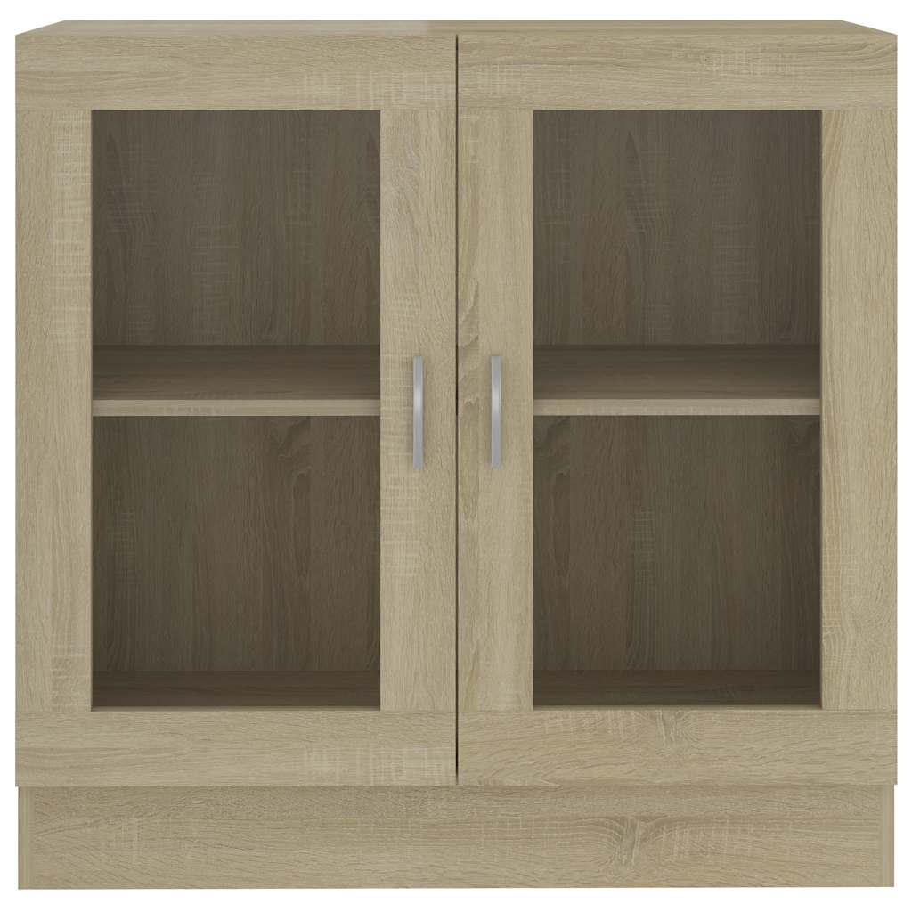 Vetrina Rovere Sonoma 82,5x30,5x80 cm in Legno Multistrato