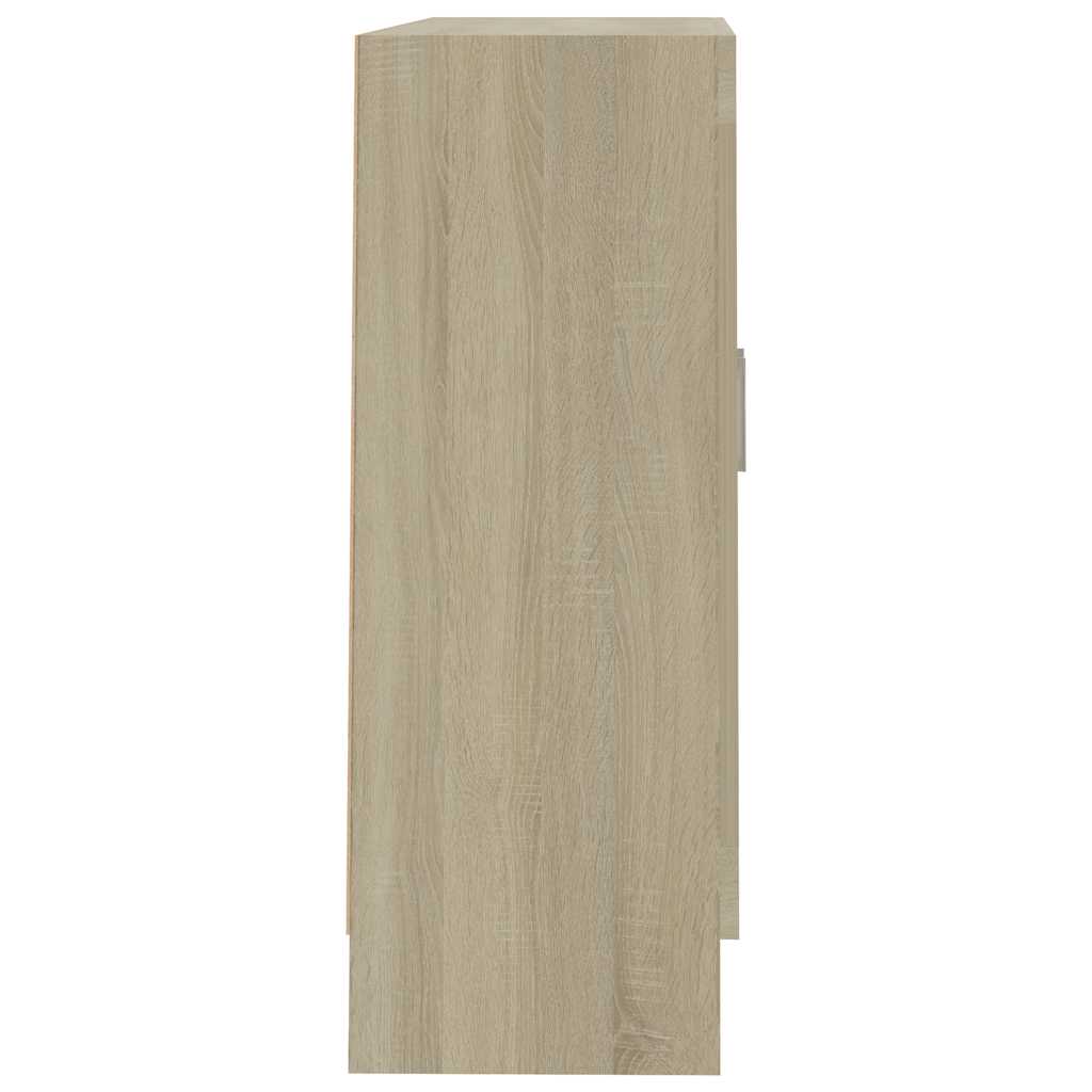 Vetrina Rovere Sonoma 82,5x30,5x80 cm in Legno Multistrato