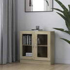 Vetrina Rovere Sonoma 82,5x30,5x80 cm in Legno Multistrato