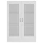 Armadietto con Vetrina Bianco 82,5x30,5x115cm Legno Multistrato