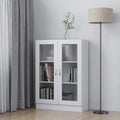 Armadietto con Vetrina Bianco 82,5x30,5x115cm Legno Multistrato