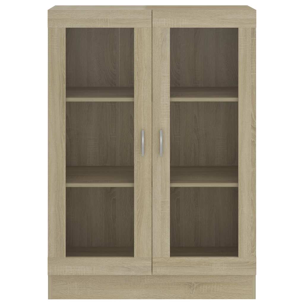 Armadietto Vetrina Rovere Sonoma 82,5x30,5x115 cm Multistrato