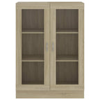Armadietto Vetrina Rovere Sonoma 82,5x30,5x115 cm Multistrato