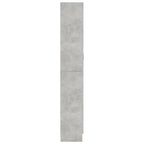 Armadietto Vetrina Grigio Cemento 82,5x30,5x185,5cm Multistrato