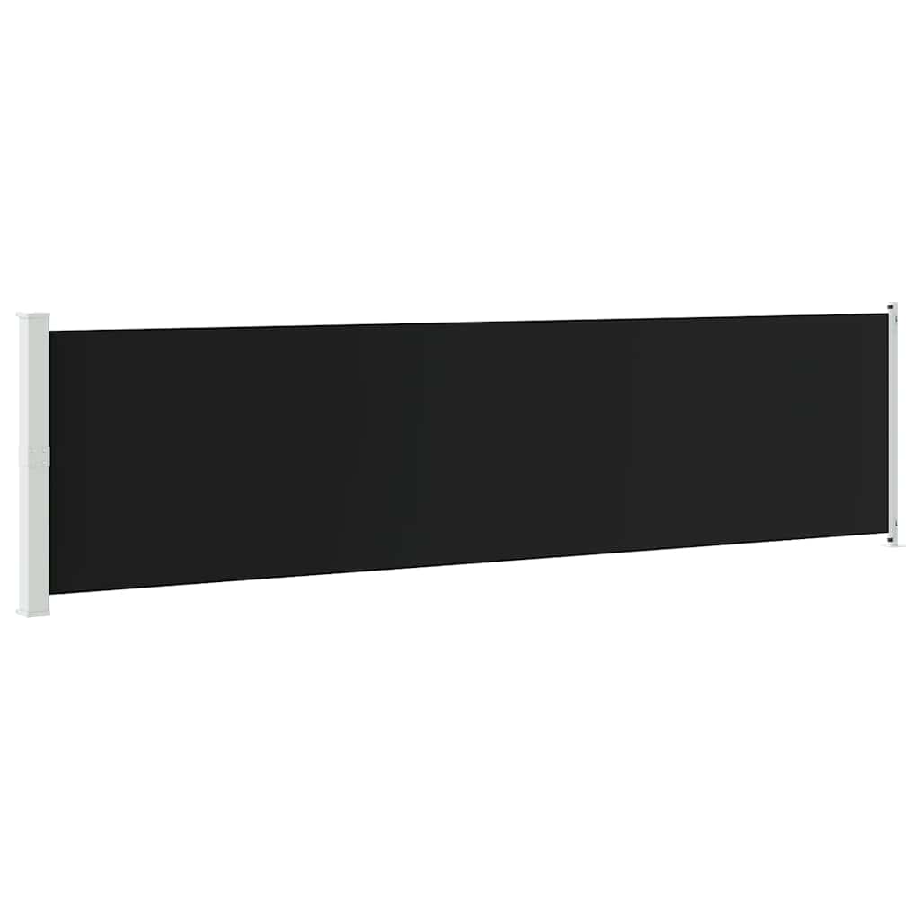 Tenda Laterale Retrattile per Patio 600x160 cm Nera