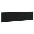 Tenda Laterale Retrattile per Patio 600x160 cm Nera