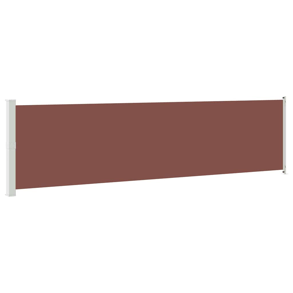 Tenda Laterale Retrattile per Patio 600x160 cm Marrone