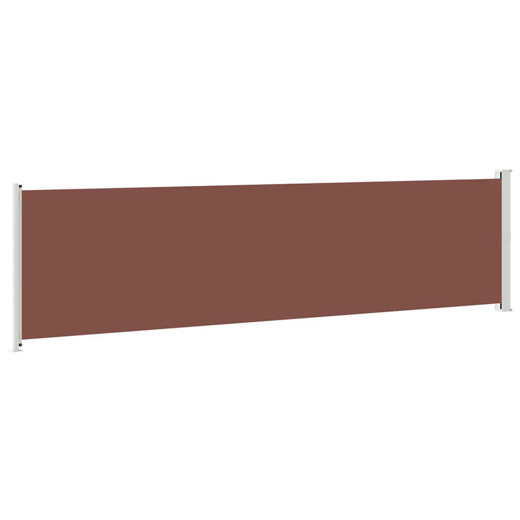 Tenda Laterale Retrattile per Patio 600x160 cm Marrone