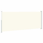 Tenda Laterale Retrattile per Patio 200x500 cm Crema