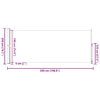Tenda Laterale Retrattile per Patio 200x500 cm Crema