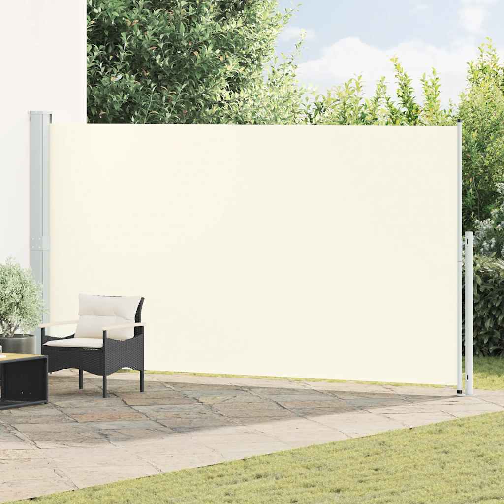 Tenda Laterale Retrattile per Patio 200x500 cm Crema