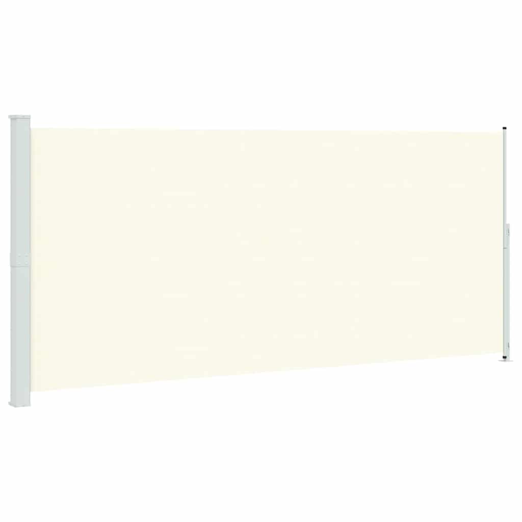 Tenda Laterale Retrattile per Patio 220x500 cm Crema