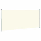 Tenda Laterale Retrattile per Patio 220x500 cm Crema