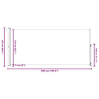 Tenda Laterale Retrattile per Patio 220x500 cm Crema