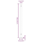 Tenda Laterale Retrattile per Patio 220x500 cm Crema