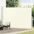 Tenda Laterale Retrattile per Patio 220x500 cm Crema