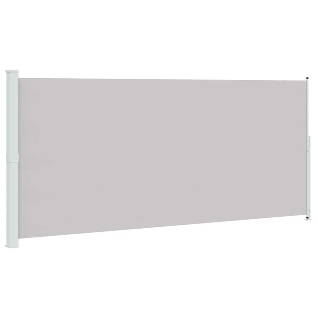 Tenda Laterale Retrattile per Patio 220x500 cm Grigia