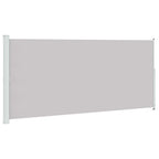 Tenda Laterale Retrattile per Patio 220x500 cm Grigia