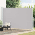 Tenda Laterale Retrattile per Patio 220x500 cm Grigia