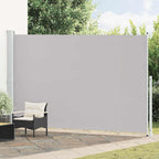 Tenda Laterale Retrattile per Patio 220x500 cm Grigia