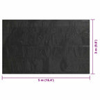 Copripiscina Rettangolare 500x300 cm in PE Nero