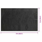 Copripiscina Rettangolare 800x500 cm in PE Nero