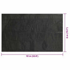 Copripiscina Rettangolare 1000x600 cm in PE Nero