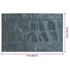 Pellicola Galleggiante Solare PE Piscina 800x500 cm Nero e Blu
