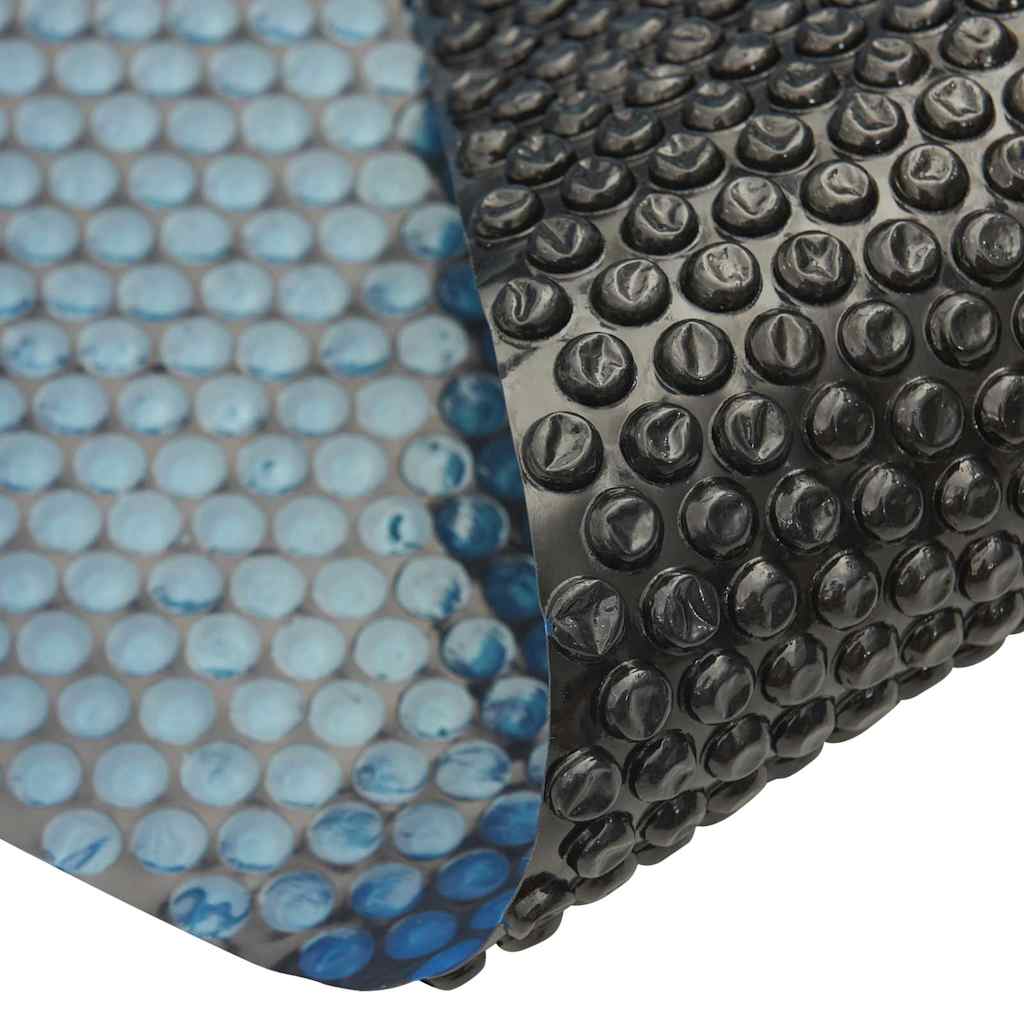 Pellicola Galleggiante Solare PE per Piscina 250 cm Nero e Blu
