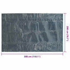 Pellicola Galleggiante Solare PE Piscina 300x200 cm Nero e Blu