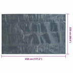 Pellicola Galleggiante Solare PE Piscina 450x220 cm Nero e Blu