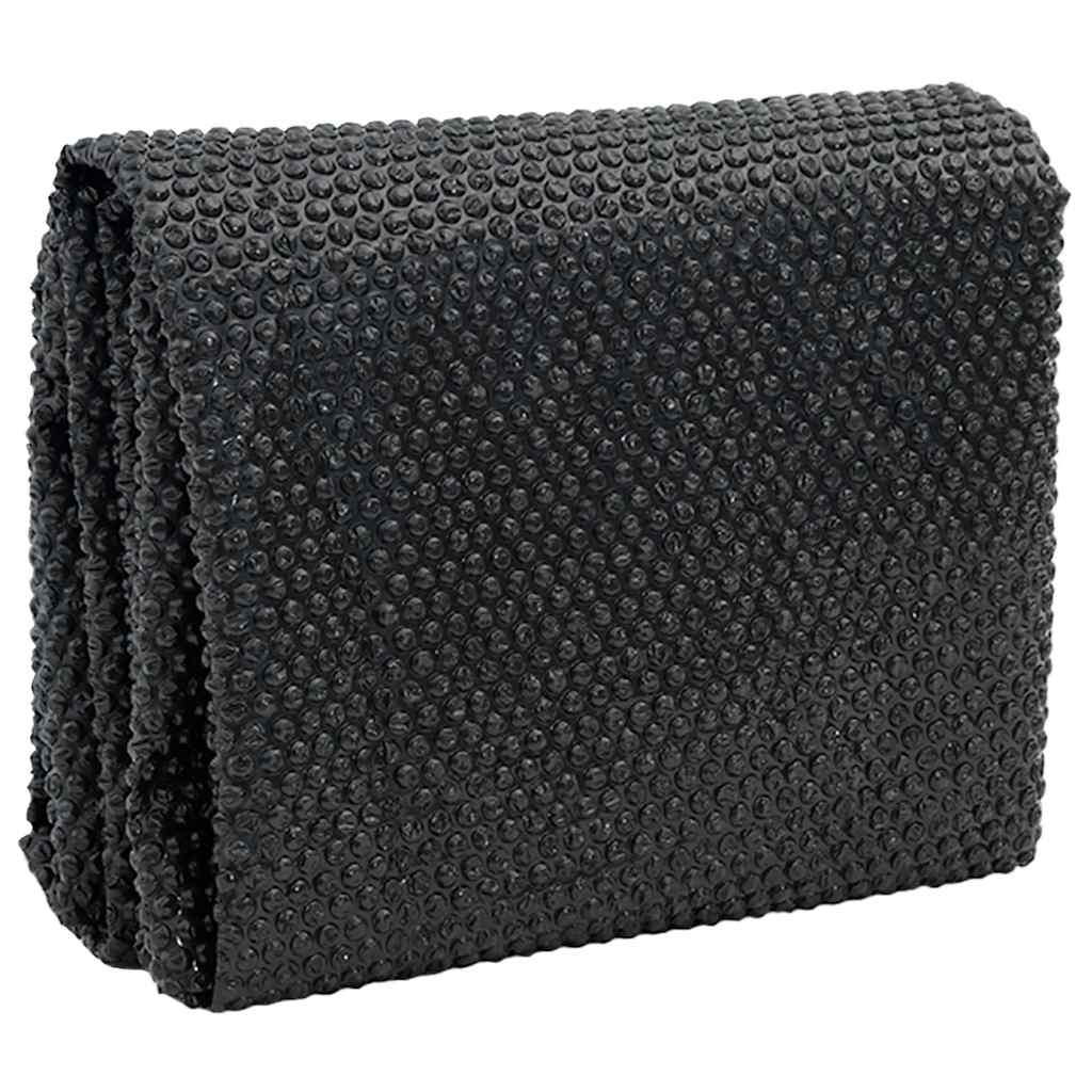 Pellicola Galleggiante Solare PE Piscina 549x274 cm Nero e Blu