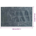 Pellicola Galleggiante Solare PE Piscina 549x274 cm Nero e Blu