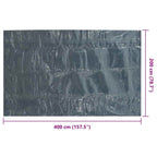 Pellicola Galleggiante Solare PE Piscina 400x200 cm Nero e Blu