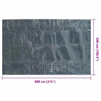 Pellicola Galleggiante Solare PE Piscina 800x500 cm Nero e Blu