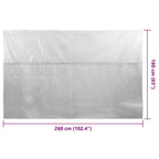 Pellicola Galleggiante Solare PE Piscina 260x160 cm Grigia