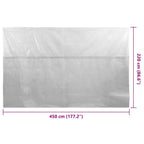 Pellicola Galleggiante Solare PE Piscina 450x220 cm Grigia