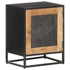 Comodino 40x30x50 cm in Legno di Mango Grezzo