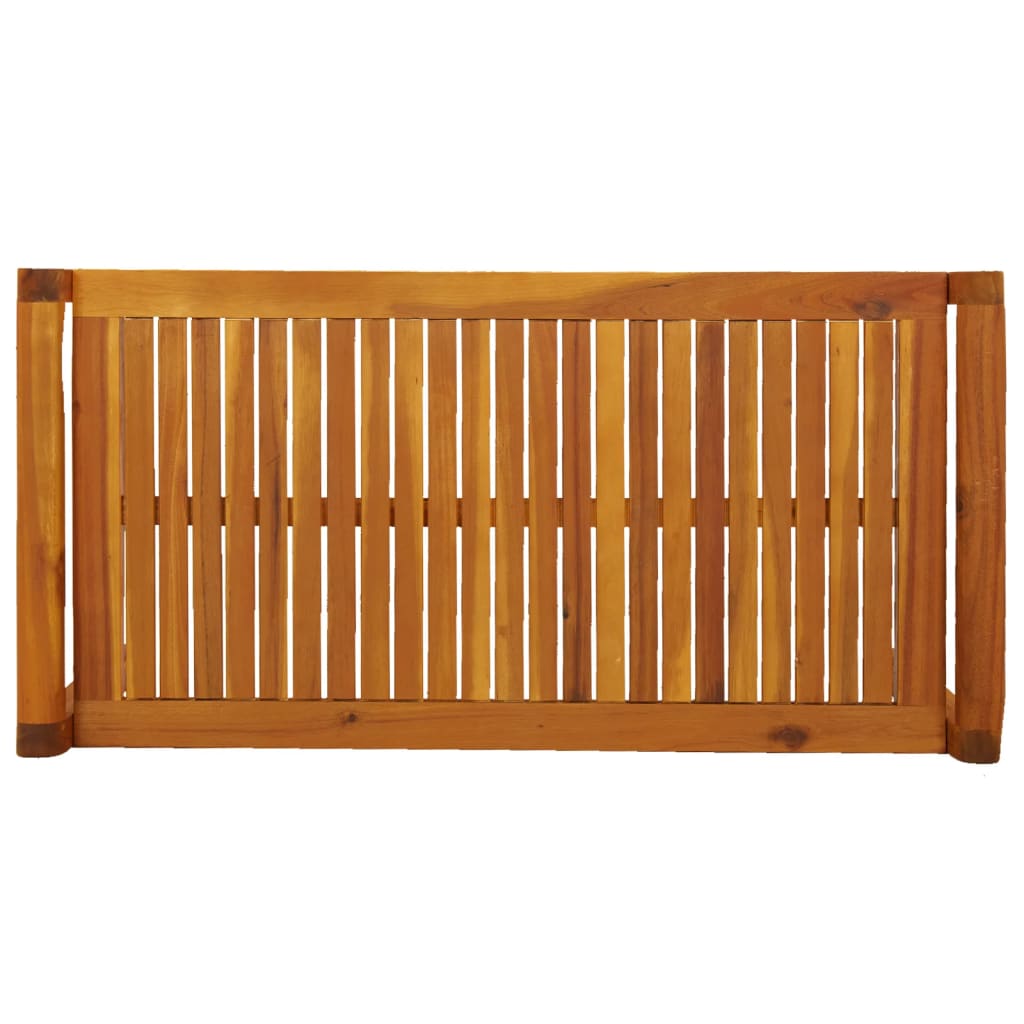 Tavolino da Salotto 100x50x50 cm in Legno Massello di Acacia