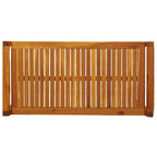Tavolino da Salotto 100x50x50 cm in Legno Massello di Acacia